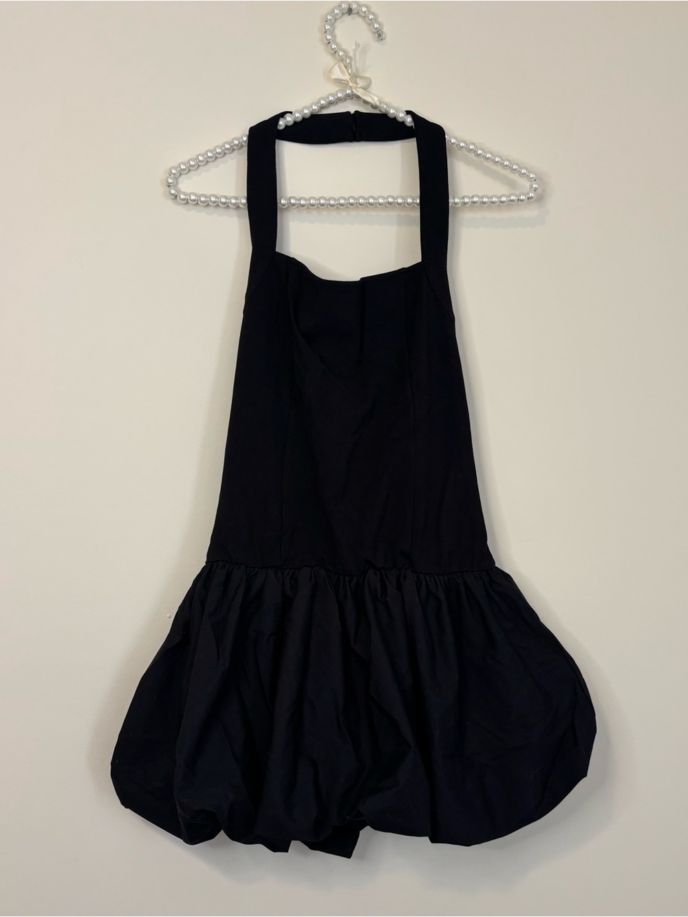 GLG Women Black Halter Style Balloon Mini Dress - Picture 8 of 10